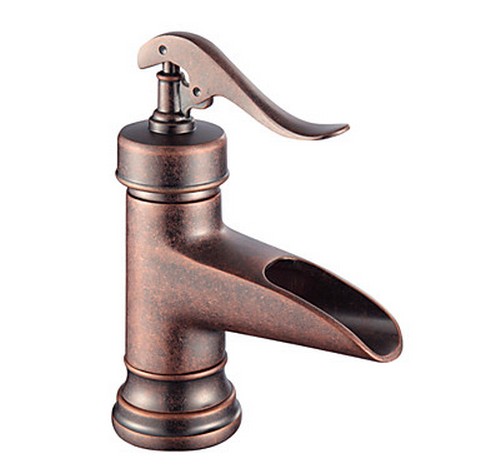 Centerset Single Handle Antique Copper Finish Brass Bathroom Sink Tap T0599C