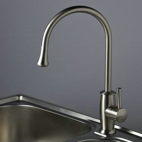 Nickel Brushed Single Handle Kitchen Tap T1702S