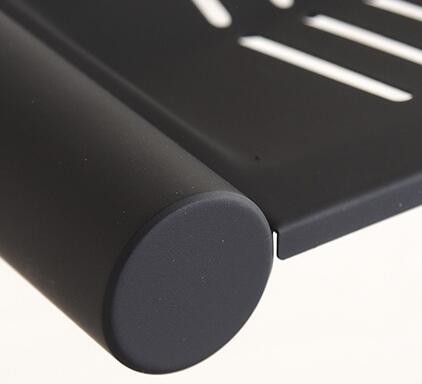 Black Featured Rubber Paint Bathroom Accessory Soap Holder BG090R