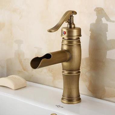 Centerset Antique Brass Bathroom Sink Tap TP0599D