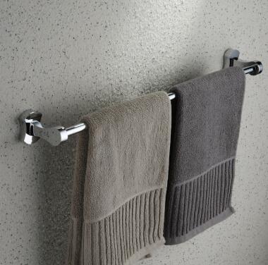 Chrome finished Brass Wall-mounted Single Towel Bar TCB2005