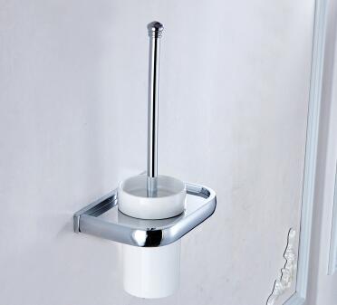 Modern Design Wall Mount Toilet Brush Holder With Shelf TCB7404