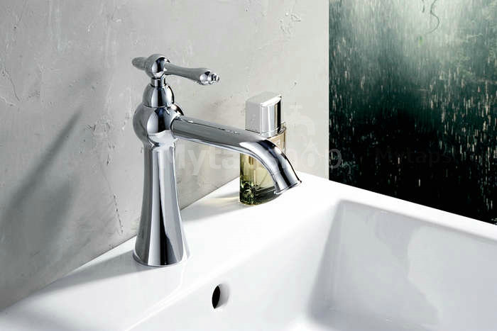 Chrome Finish Solid Brass Bathroom Sink Tap T0507