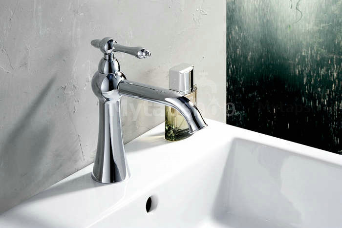 Chrome Finish Solid Brass Bathroom Sink Tap T0507 - Click Image to Close