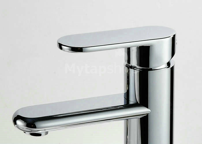 Chrome Finish Solid Brass Bathroom Sink Tap T0508H - Click Image to Close