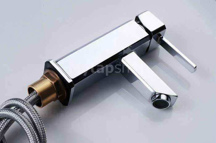 Chrome Finish Solid Brass Bathroom Sink Tap T0513 - Click Image to Close