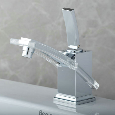 Post Modern Bathroom Sink Tap (Chrome Finish)T0528 - Click Image to Close