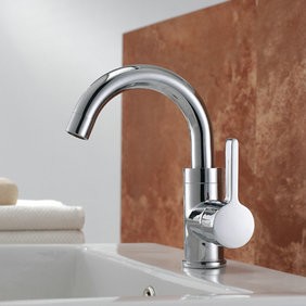 Chrome Finish Solid Brass Bathroom Sink Tap T0542 - Click Image to Close