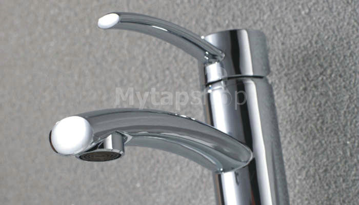 Chrome Finish Solid Brass Bathroom Sink Tap Tall T0543H