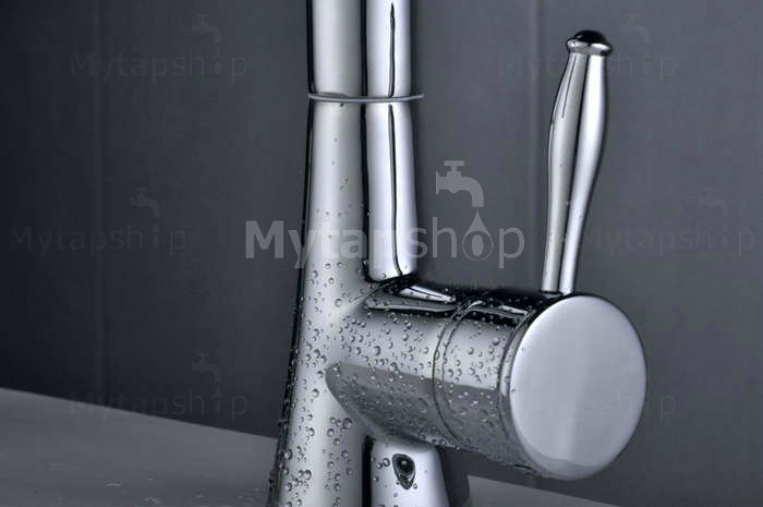 Single Handle Chrome Centerset Bathroom Sink Tap T0555 - Click Image to Close