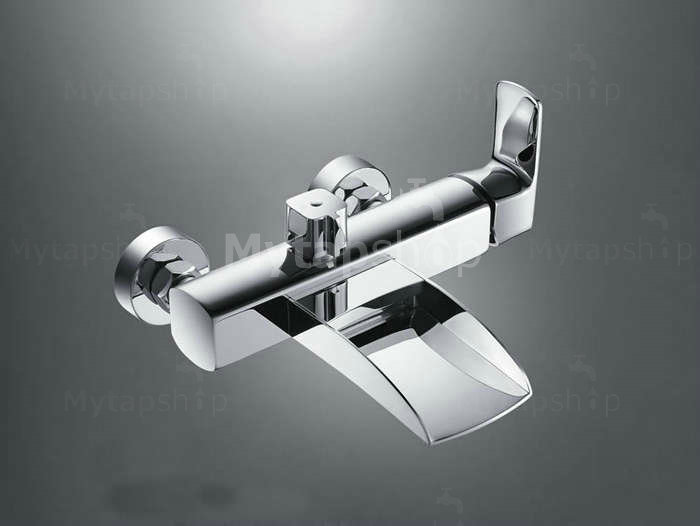 Contemporary Single Handle Wall-mount Waterfall Shower Set Tap - T0556W