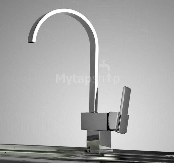 Chrome Finish Solid Brass Kitchen Tap T0721