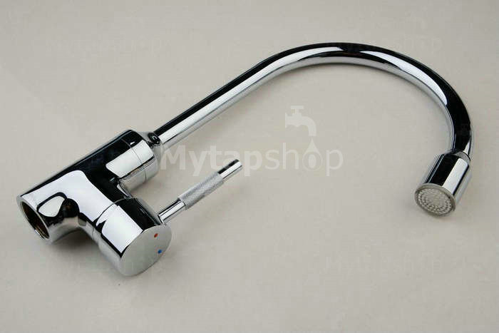 Contemporary Single Handle LED Chrome Kitchen Tap - T0756F