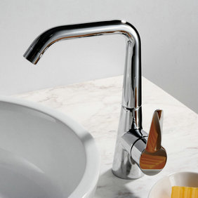 Chrome Finish Solid Brass Kitchen Tap T0787 - Click Image to Close