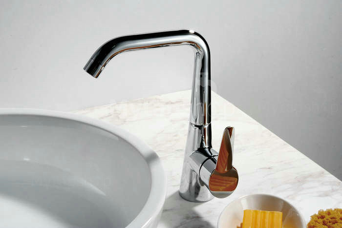 Chrome Finish Solid Brass Kitchen Tap T0787 - Click Image to Close