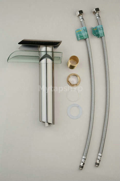 Contemporary Single Handle Nickel Brushed Bathroom Sink Tap T0814HS