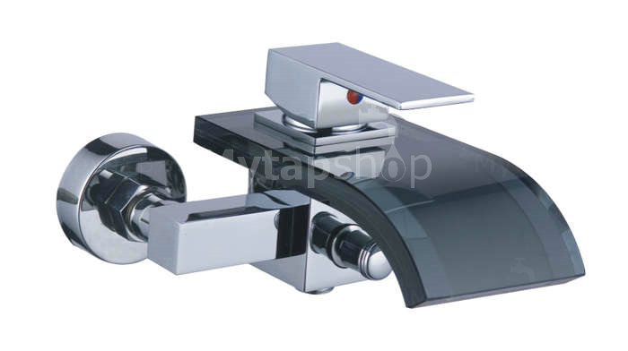 Contemporary Tub Tap with Glass Spout (Wall Mount) T0822WB