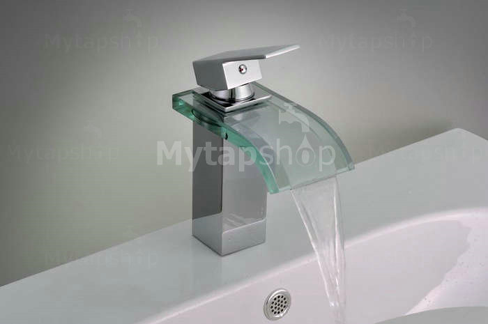 Single Handle Chrome Waterfall Bathroom Sink Tap T0822