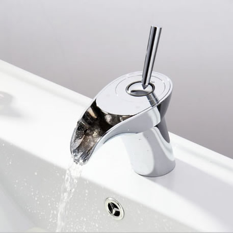 Novelty Design Mixer Waterfall Wash Bathroom Basin Tap T1304