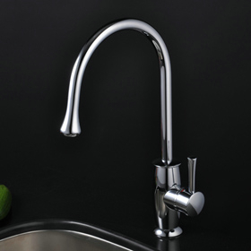 Chrome Single Handle Kitchen Tap (T1702)