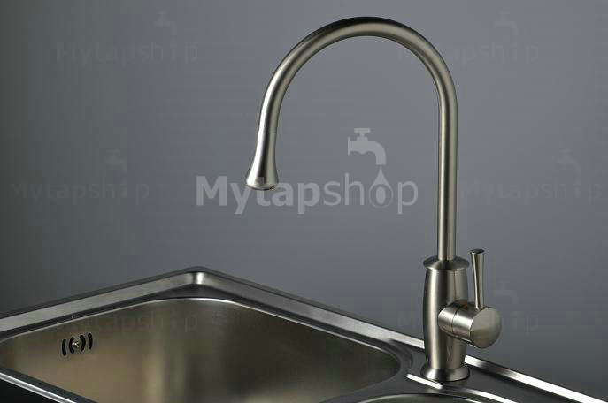 Nickel Brushed Single Handle Kitchen Tap T1702S