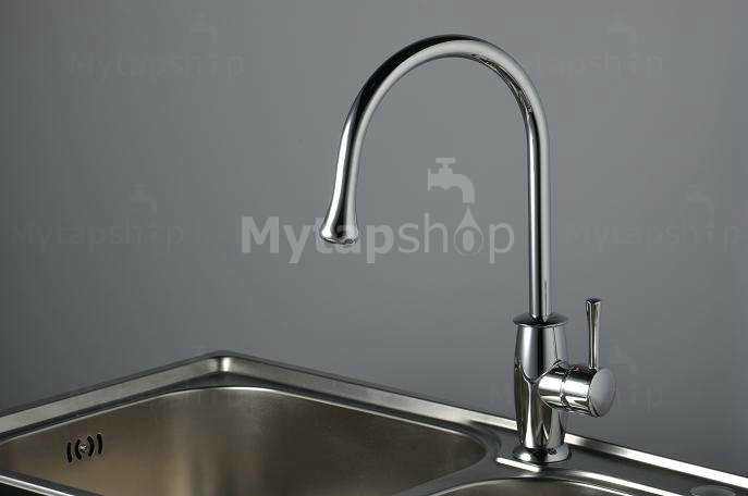 Chrome Single Handle Kitchen Tap (T1702) - Click Image to Close