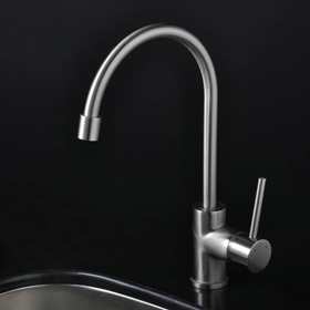 Nickel Brushed Single Handle Kitchen Tap (T1703S)