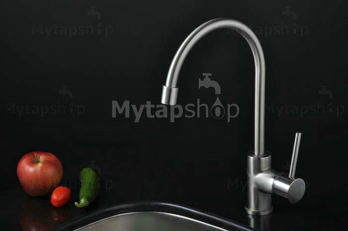 Nickel Brushed Single Handle Kitchen Tap (T1703S)