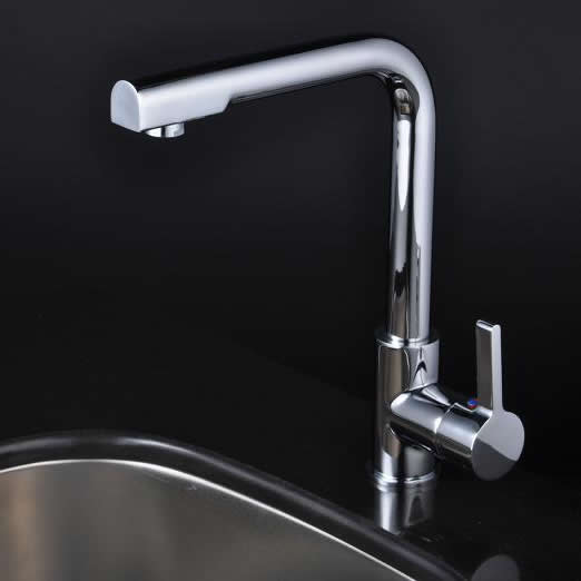 Chrome Single Handle Centerset kitchen tap T1720 - Click Image to Close