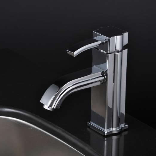 Chrome Single Handle Centerset Bathroom Sink Tap T1726