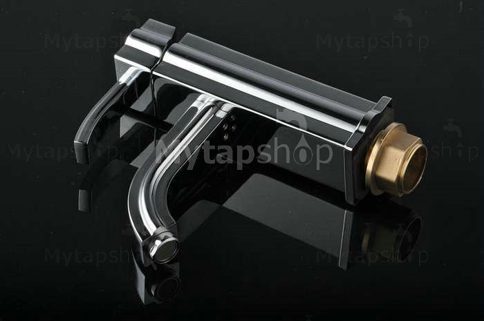 Chrome Single Handle Centerset Bathroom Sink Tap T1726 - Click Image to Close