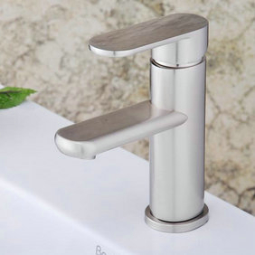 Contemporary Single Handle Bathroom Sink Tap T1785S - Click Image to Close