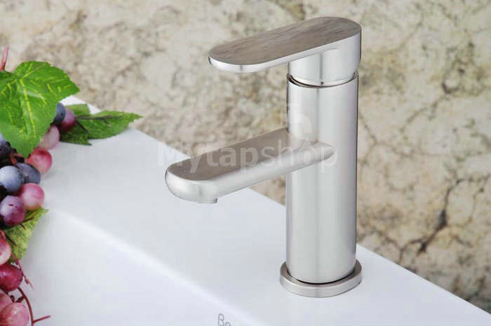 Contemporary Single Handle Bathroom Sink Tap T1785S - Click Image to Close