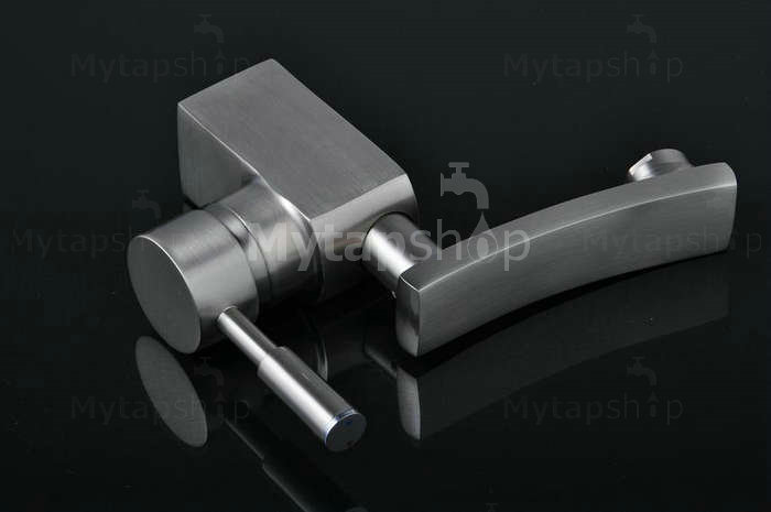 Single Handle Nickel Brushed Centerset Bathroom Sink Tap (T1803S)