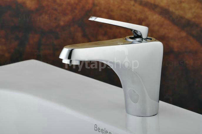 Single Handle Chrome Centerset Bathroom Sink Tap T1805 - Click Image to Close