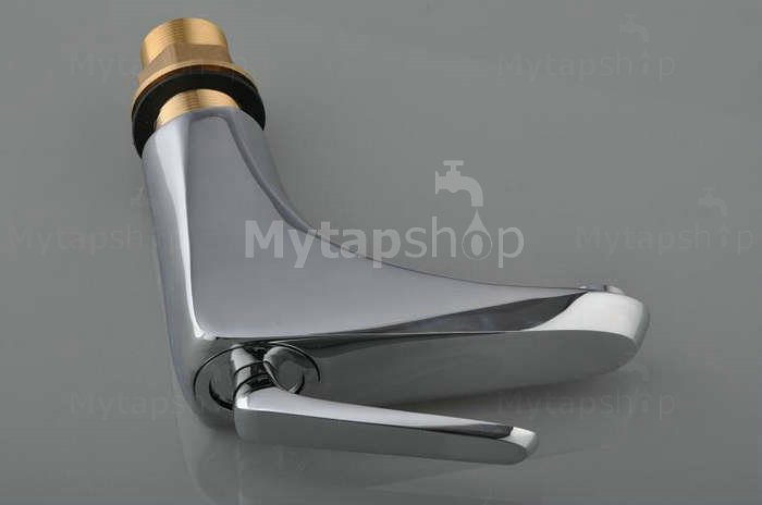 Single Handle Chrome Centerset Bathroom Sink Tap T1805 - Click Image to Close