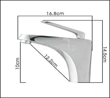 Single Handle Chrome Centerset Bathroom Sink Tap T1805