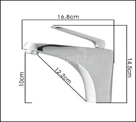 Single Handle Chrome Centerset Bathroom Sink Tap T1805 - Click Image to Close