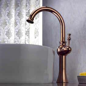 Antique Centerset Bathroom Sink Tap (Rose Gold Finish) T1810RG