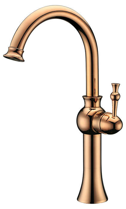 Antique Centerset Bathroom Sink Tap (Rose Gold Finish) T1810RG - Click Image to Close