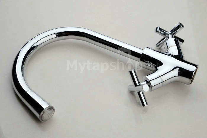 LED Centerset Contemporary Chrome Kitchen Tap T1893F