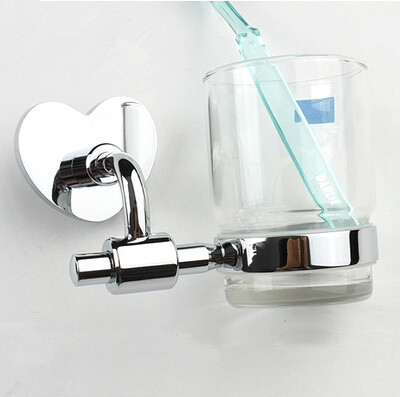 Brass Single Heart Design Bathroom Tooth Brush Holder TBH002