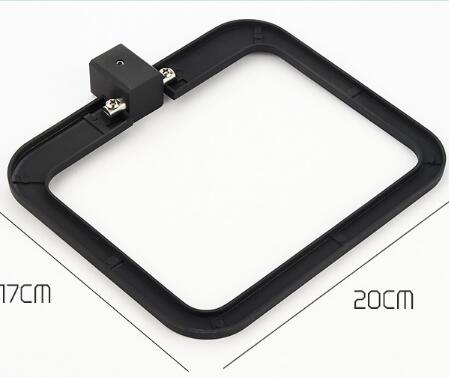 Black Rubber Paint Square Bathroom Accessory Towel Ring BG058B - Click Image to Close