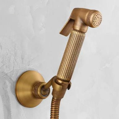 Antique Bidet Tap Brass Pressurize Hand Shower Bathroom Tap DB143 - Click Image to Close