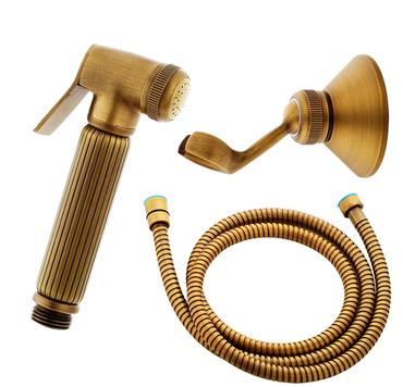 Antique Bidet Tap Brass Pressurize Hand Shower Bathroom Tap DB143 - Click Image to Close