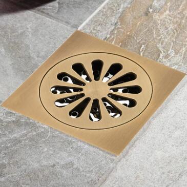 Antique Brass Floor Drain FD003 - Click Image to Close