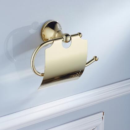 Antique Brass Ti-PVD Wall-mounted Toilet Roll Holder TGB1002 - Click Image to Close