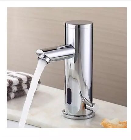 Contemporary Sensor Tap Automatic Touchless Bathroom Sink Tap Mixer - T0106A - Click Image to Close