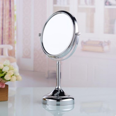 8 Inch Chrome Finished Two Sides Desktop Make Up Bathroom Mirrors MB056