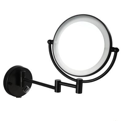 Black Bronze Brass Wall Mounted Bathroom Magnifying Glass Cosmetic Mirror MB254